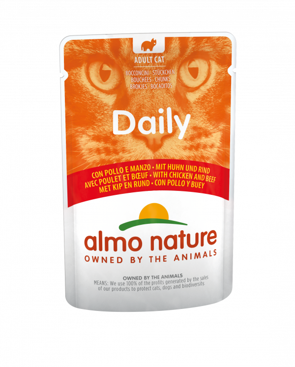 Almo Nature Cat Daily Huhn-Rind 70gP