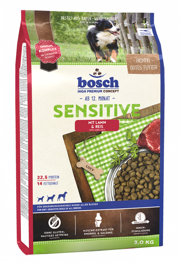 Bosch Sensitive Lamm+Reis 3kg