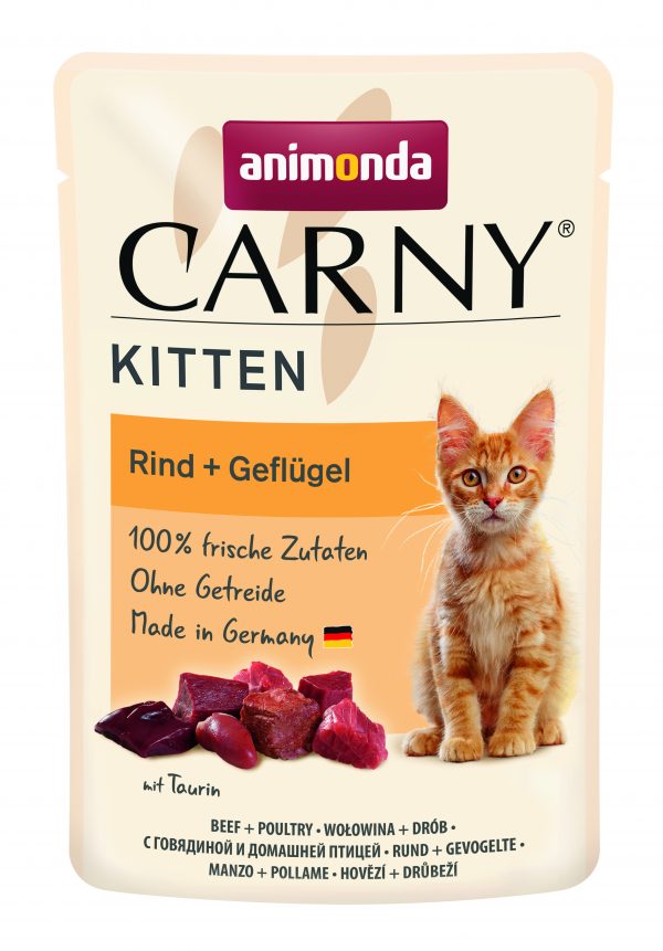 Carny Kitten Rind+Geflügl 85gP