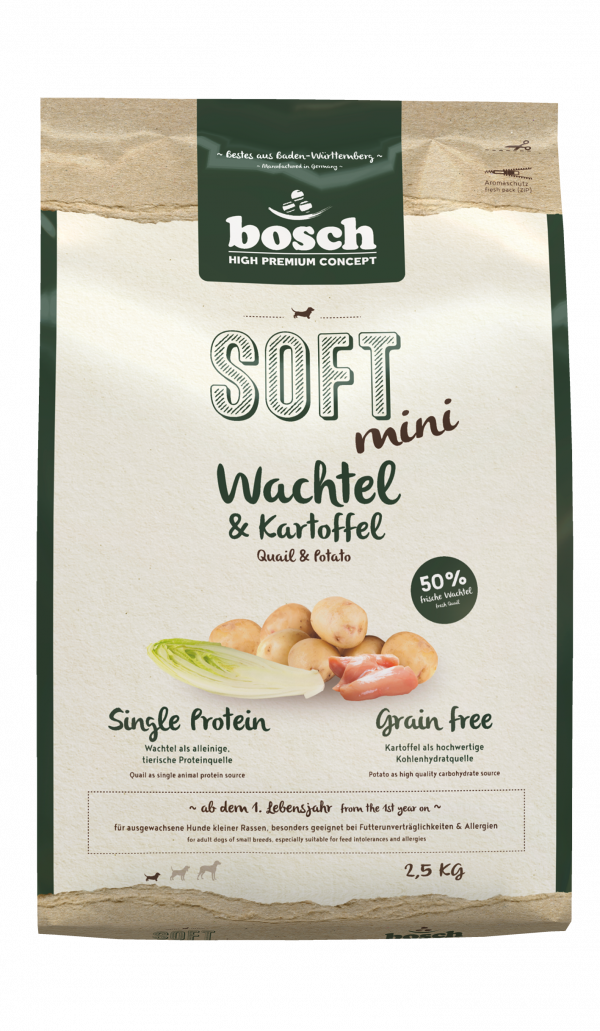 Bosch Soft Mini Wachtel+Ka 2,5kg