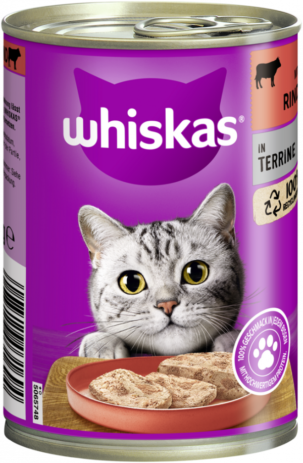 Whiskas Terrine Rind 400gD