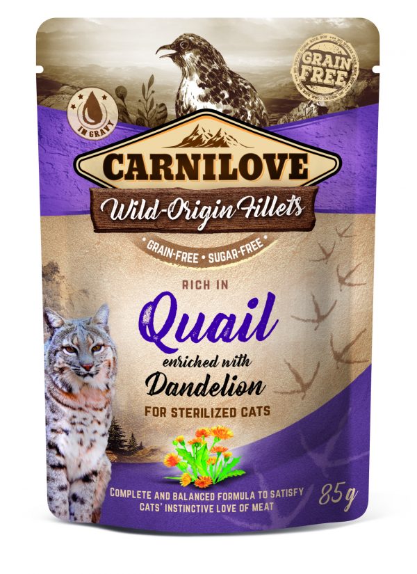 Carnilove Cat Quail+Dandelion 85gP