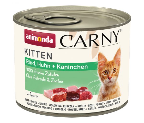 Carny Kitten Rind+Huhn+Kan 200gD