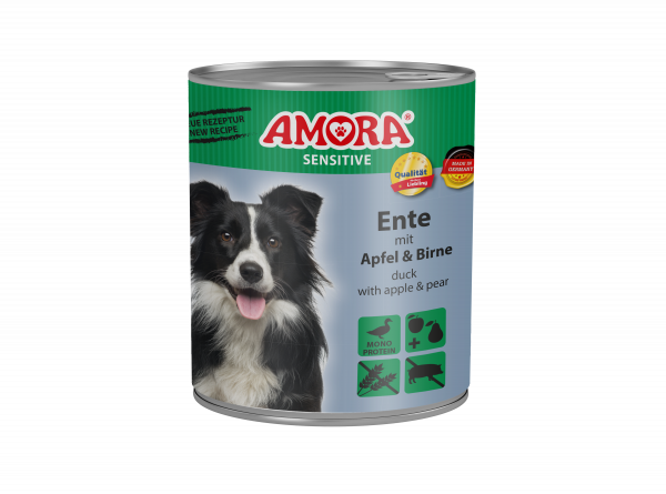 AMORA Dog Sensitive Ente+Apfel+Birne 800gD