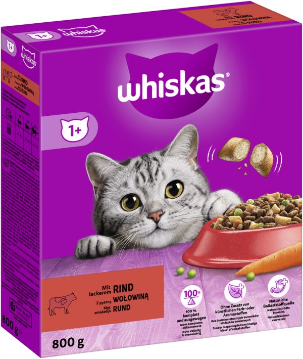 Whiskas Adult 1+ Rind 800g