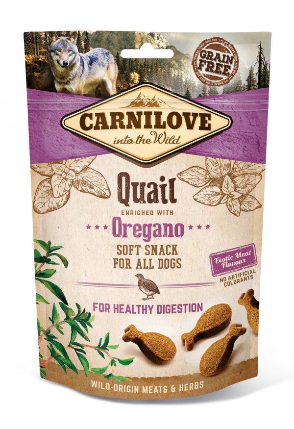 Carnilove Dog Soft Quail+Orega 200g